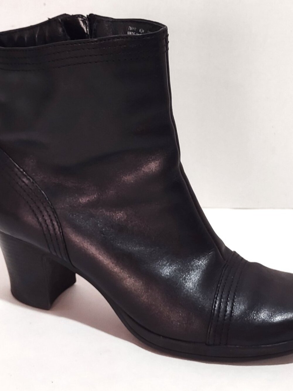 Clarks Black Leather Ankle Boots